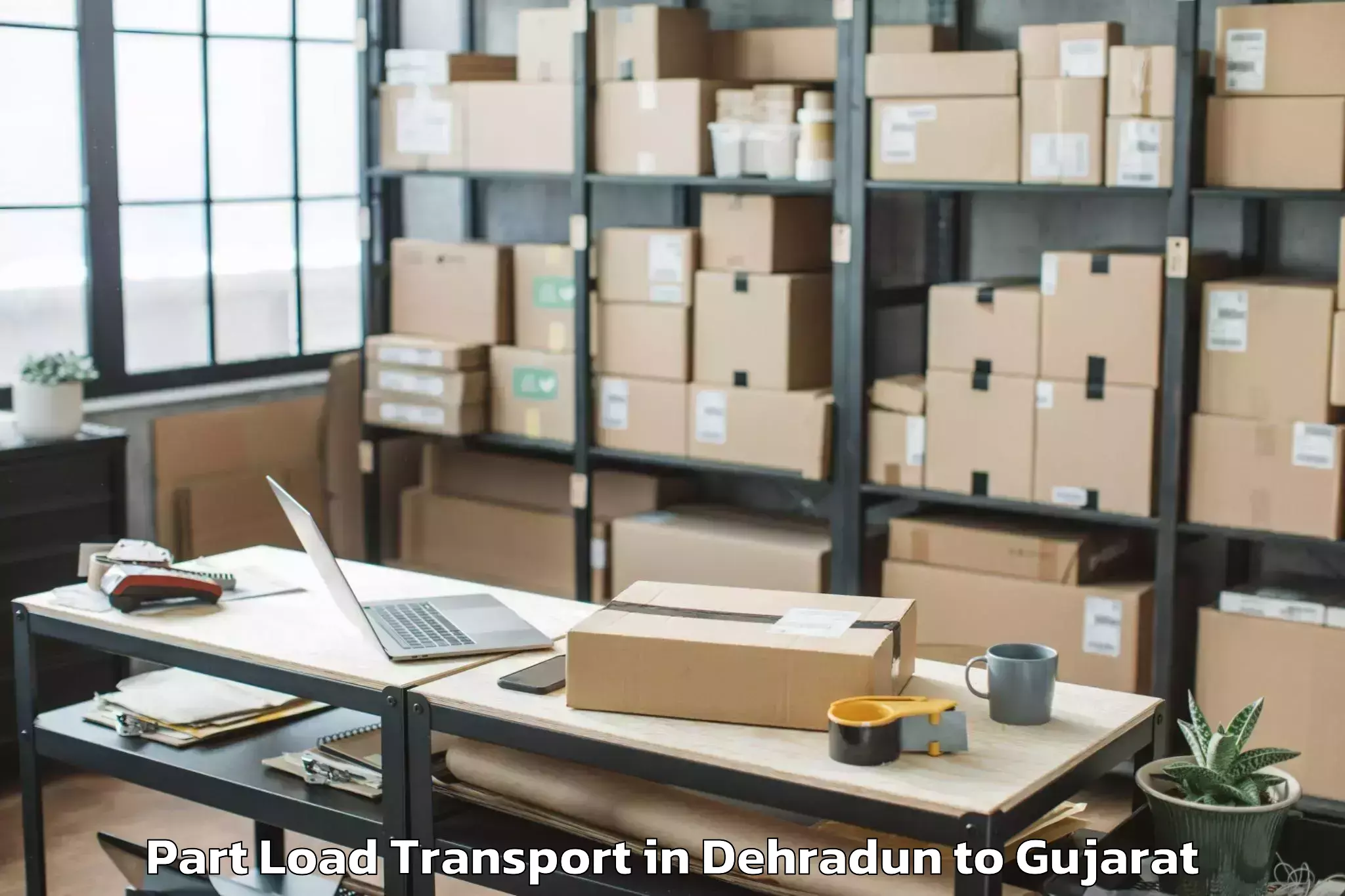 Discover Dehradun to Upleta Part Load Transport